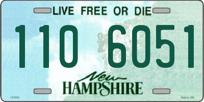 NH license plate 1106051