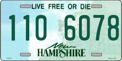 NH license plate 1106078