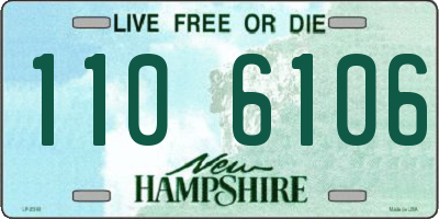 NH license plate 1106106