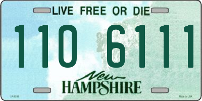 NH license plate 1106111
