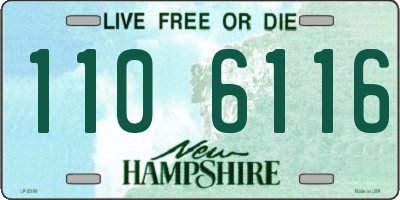 NH license plate 1106116