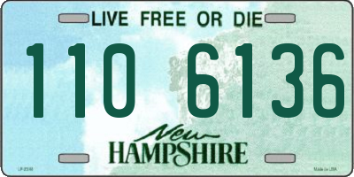 NH license plate 1106136