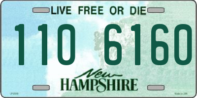 NH license plate 1106160