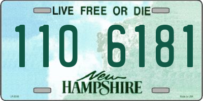 NH license plate 1106181