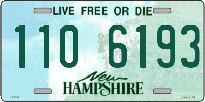 NH license plate 1106193