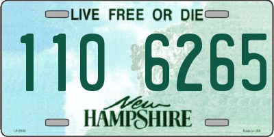 NH license plate 1106265