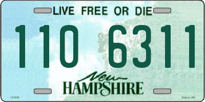 NH license plate 1106311
