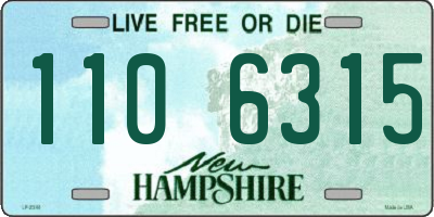 NH license plate 1106315