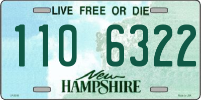 NH license plate 1106322