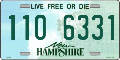 NH license plate 1106331