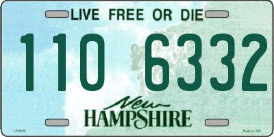 NH license plate 1106332