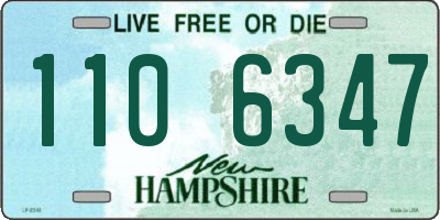 NH license plate 1106347
