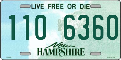 NH license plate 1106360