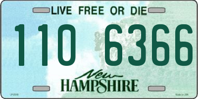 NH license plate 1106366