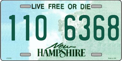 NH license plate 1106368