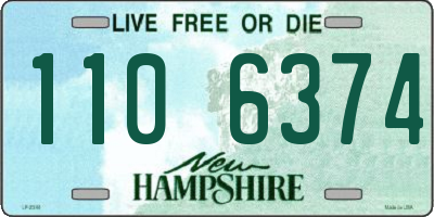 NH license plate 1106374