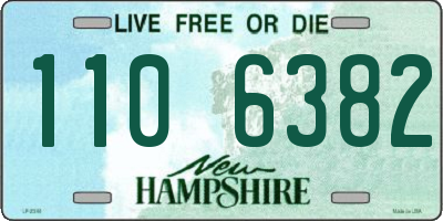 NH license plate 1106382
