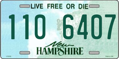 NH license plate 1106407