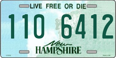NH license plate 1106412