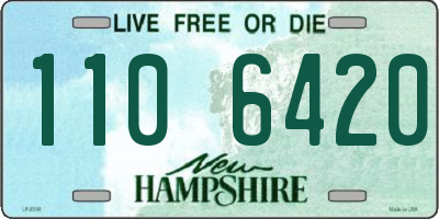 NH license plate 1106420