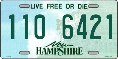 NH license plate 1106421