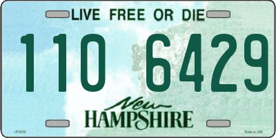 NH license plate 1106429