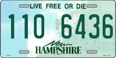NH license plate 1106436