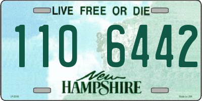 NH license plate 1106442