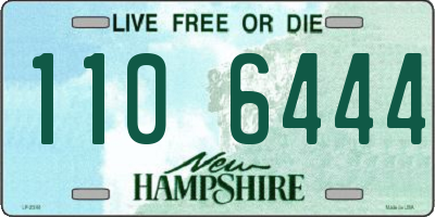 NH license plate 1106444
