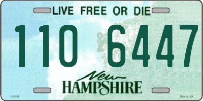 NH license plate 1106447