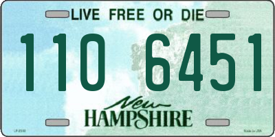 NH license plate 1106451