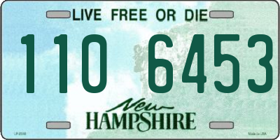 NH license plate 1106453