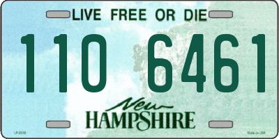 NH license plate 1106461