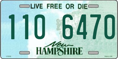 NH license plate 1106470