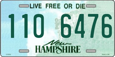 NH license plate 1106476