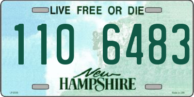 NH license plate 1106483