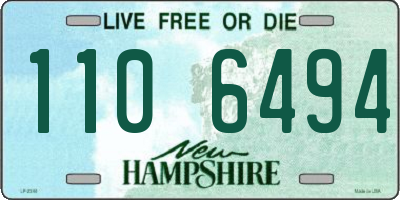 NH license plate 1106494