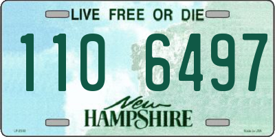 NH license plate 1106497