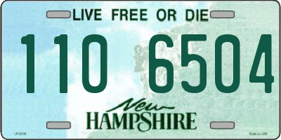 NH license plate 1106504
