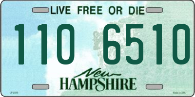 NH license plate 1106510
