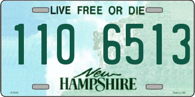 NH license plate 1106513