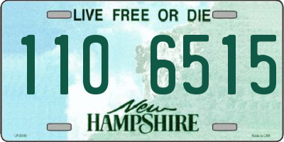 NH license plate 1106515