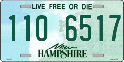NH license plate 1106517