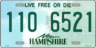 NH license plate 1106521
