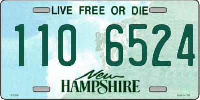 NH license plate 1106524