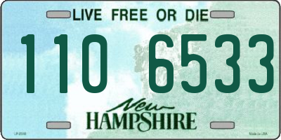 NH license plate 1106533