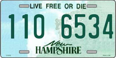 NH license plate 1106534