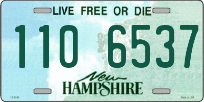 NH license plate 1106537