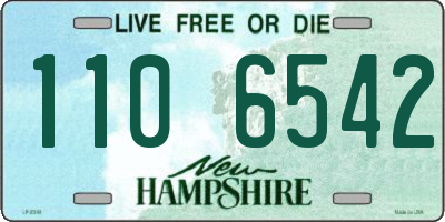 NH license plate 1106542