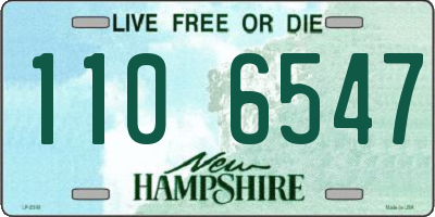 NH license plate 1106547